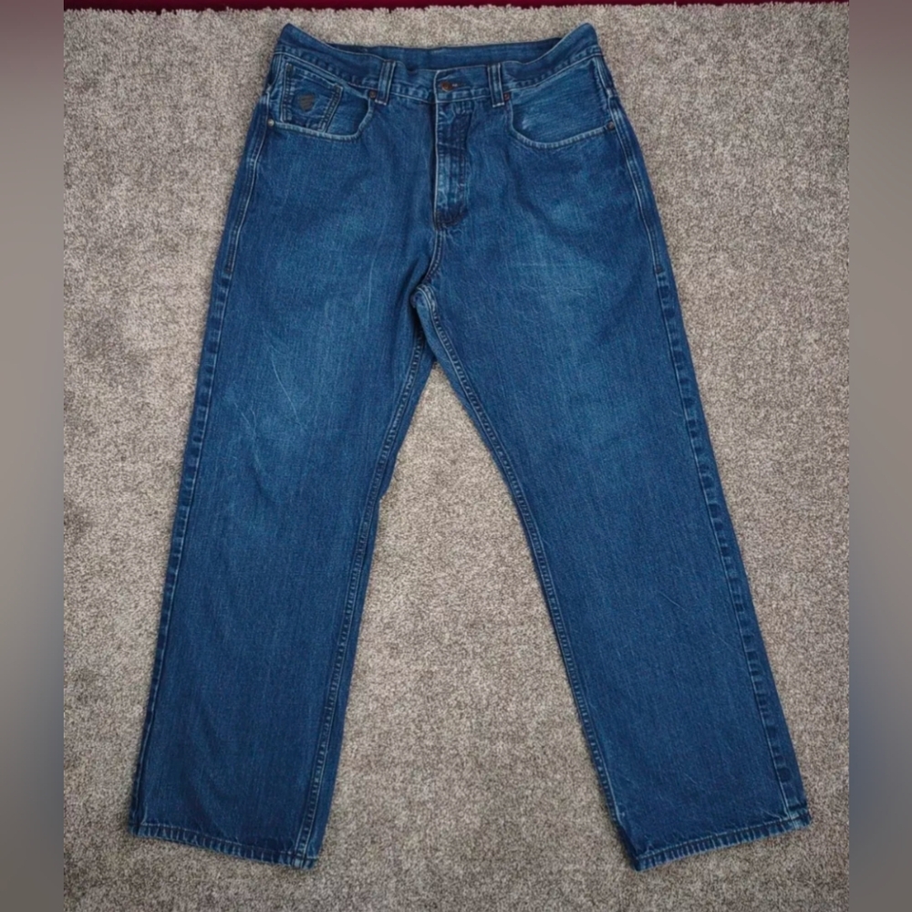 Rocawear Jeans Men 38x33 Baggy Wide Leg Big Loose Y2K Rap Hip Hop SK8 Streetwear